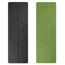 Load image into Gallery viewer, Yoga Mat (black and green)