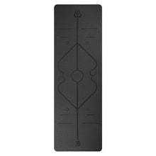 Load image into Gallery viewer, Yoga Mat (black and green)